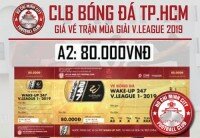 Vé từng trận mùa bóng khán đài A2 Sân vận động Thống Nhất